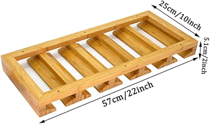 4 Sectional Under Cabinet Wood Wine Glass Rack，Hanging Shelf Stemware Rack Bar Organizer with Up to 1 Row 2 Wine Glass Storage(5 Rows)