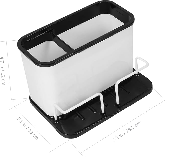 1pc Multifunctional Chopstick Organizer with Drainage Detachable Utensil Storage Holder for Kitchen Counter Design Stylish and Practical Holder