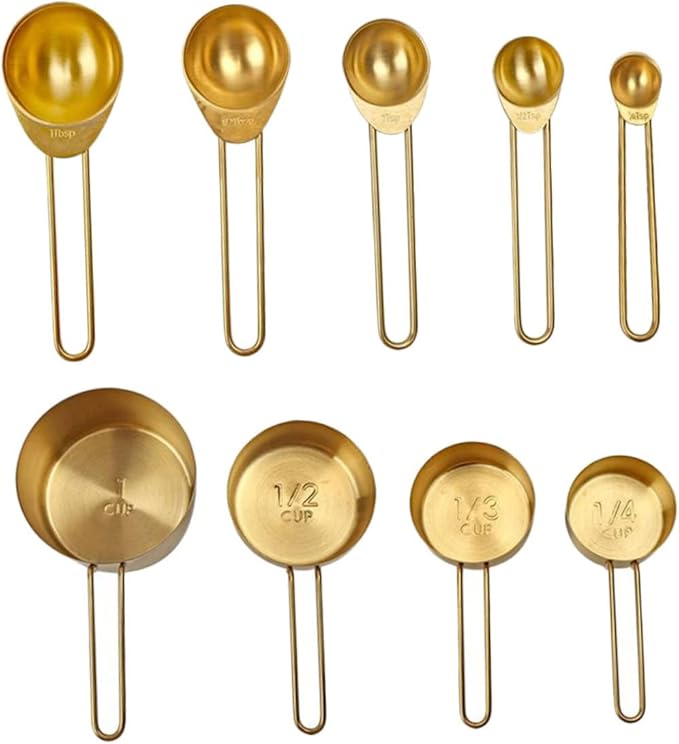 OUNONA 1 Set Measuring Cups Spoons Set Professional Kitchen Tool for Baking Cooking Convenient Measuring Spoon Tablespoon with Engraved Capacity for Easy Reading