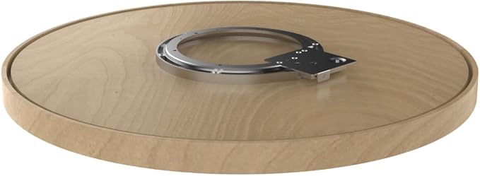 Rev-A-Shelf - 4WLS001-32-B52 - 32 in. Wood Full Circle Lazy Susan Single Shelf with Swivel Bearing