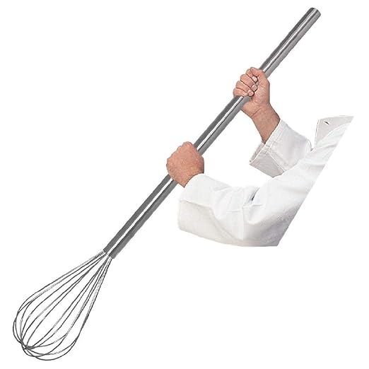 Browne Foodservice Long Teardrop Mayonnaise Whip, Stainless Steel, 40 Inch