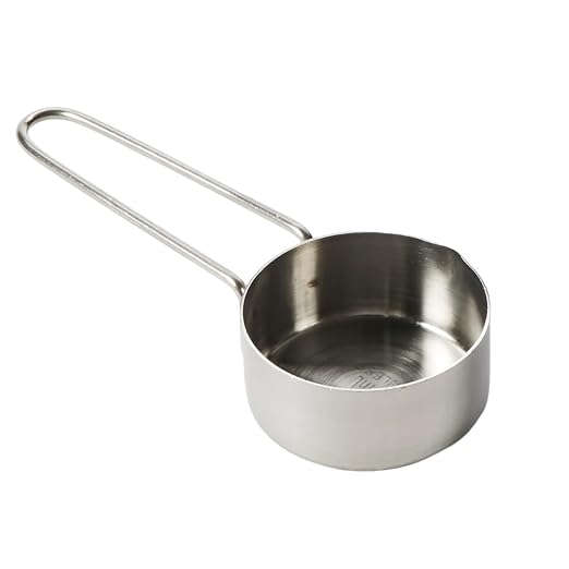 American METALCRAFT, Inc. 1/4 Stainless Steel Measuring Cup, 1/4-Cup, Silver,MCW14