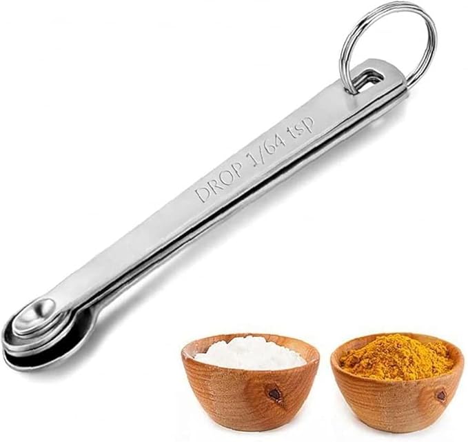 5Pcs Measuring Spoons Stainless Steel Measuring Spoons Cups Set for Gift Measuring Dry and Liquid Ingredients,Baking Set Practical and professional
