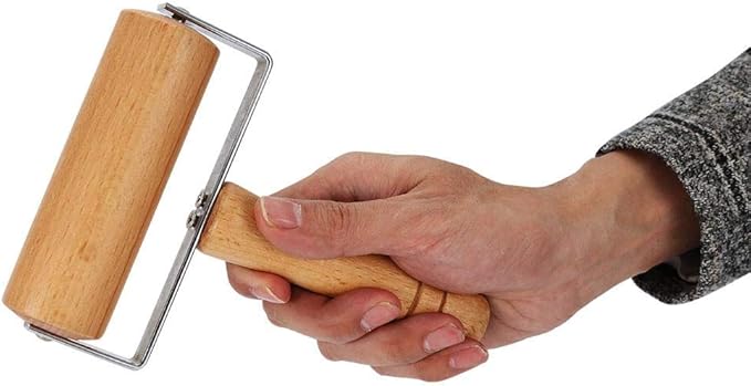 T Shape Pastry Roller, Fondant Bakery for Kitchen Pin Pastry Tool Dough Roller Wooden Multifunction Cookie Pizza Rolling Pin Pasta Hand Chapati(4)
