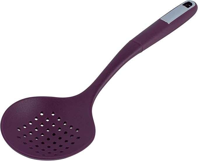 Restaurantware Silicone Utensil Set Pack of 1 Non-Slip Handle 6-Piece Kitchen Tool Set, Heat-Resistant Dishwasher-Friendly Cooking Accessories, Durable Purple Cooking Utensils