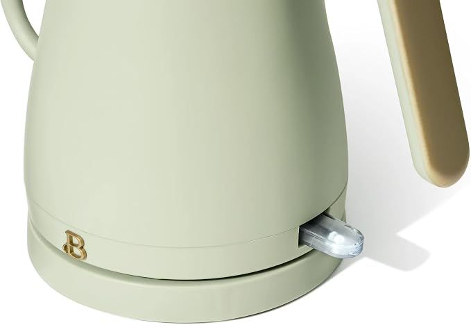 Electric Gooseneck Kettle 1 Liter 1200W Fast Boil with Precision Pour Spout, Stainless Steel Interior, Auto Shut-Off & 360° Swivel Base