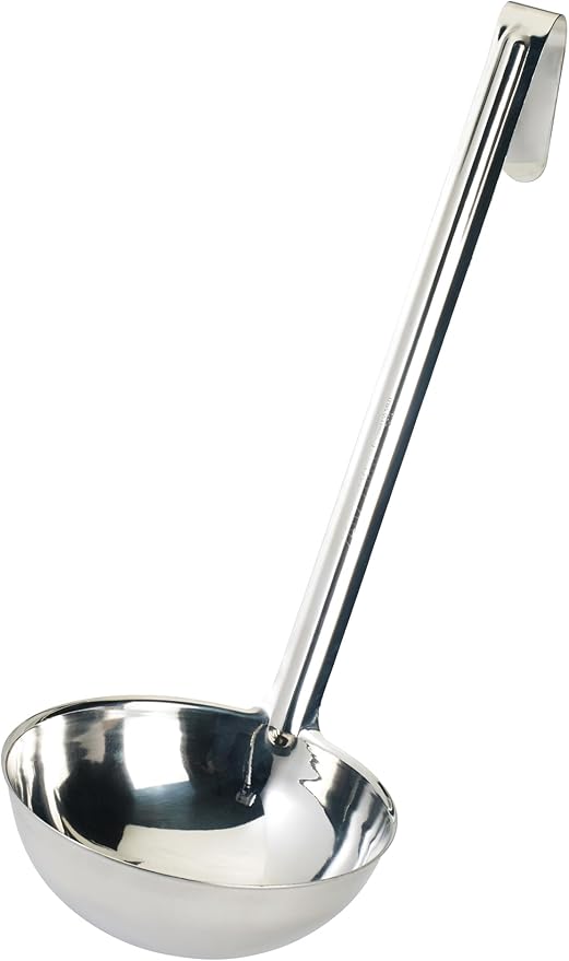 Winco One Piece Stainless Steel Ladle, 24 Ounce, 13"