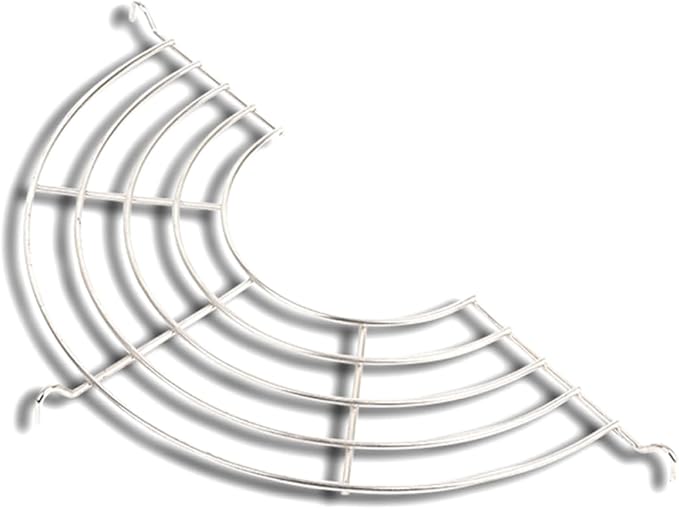 1PC Stainless Steel Oil Drain Frying Rack Semi-Circular Oil Drain Rack Fritters Filter Oil Net Home Baking Cooking Oil Drip Filter(28CM) Stainless Steel Cooling Racks
