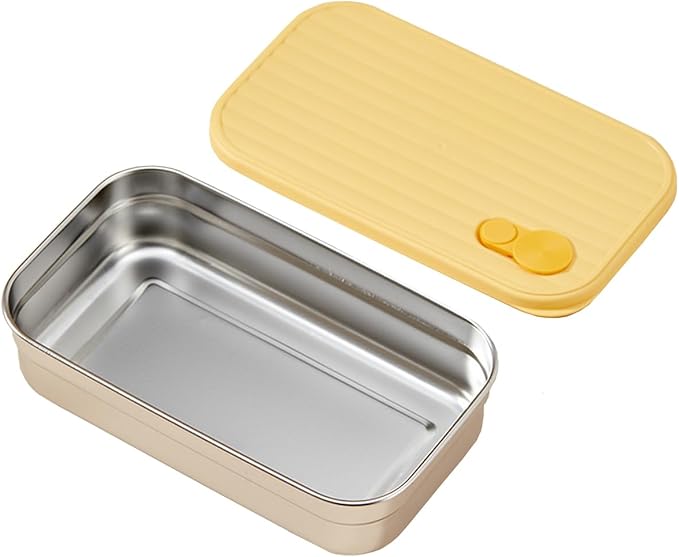 Stainless Steel Snack Container Individual Household Food Container,Reusable Food Storage Snack Condiment Containers with Lids - Food Lunch Meal Prep Box for Travel Camping (One Compartment)