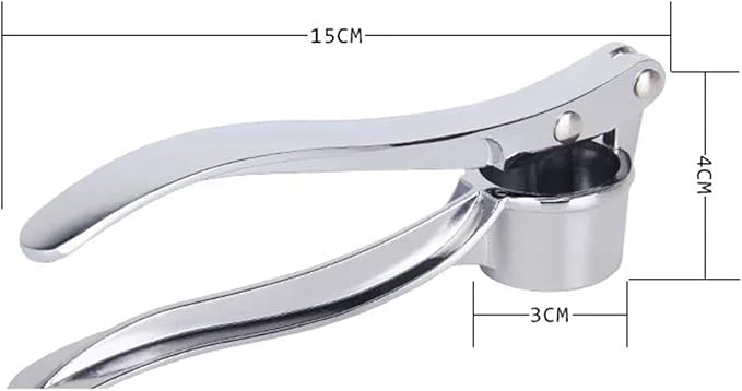 Garlic Press Stainless Steel, Manual Garlic Crusher Kitchen Gadgets Grinder Tool Zinc Alloy Garlic Smasher-Easy Clean 1PC
