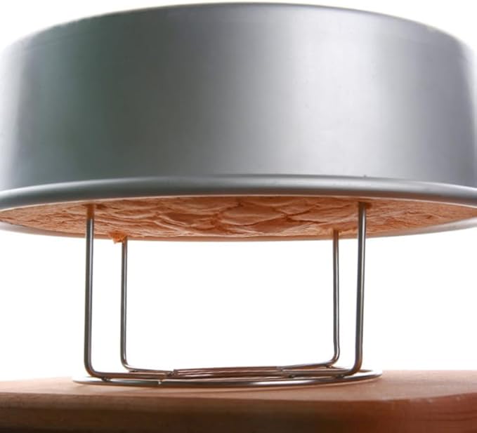 SHOWERORO Stainless Steel Round Cake Cooling Rack 5.00 Inch Diameter Baking Stand Holder Dishwasher Safe Air Circulation for Cakes Bread Pastries