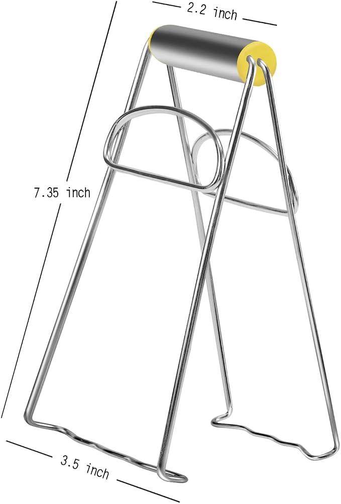 Asian Kitchen Stainless Steel Folding Hot Dish Plate Clip Plate Retriever Tongs