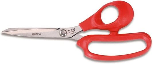 Wolff Professional Ergonomix Scissors/Shears Red, Offset - Made in USA Industrial, Fabric (Great for Large Hands)