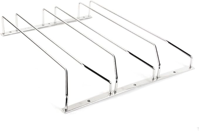 V3VOGUE Wine Glass Rack 11/20/24inch Under Cabinet Wine Glass Holder, Stainless Steel Hanging Stemware Holder, Stemware Storage Drying Rack with Screws, Wall Mounted Hanging Rack Shelf
