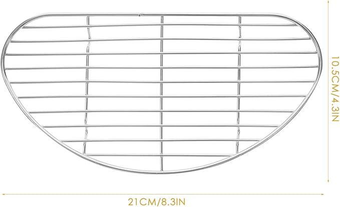 BESTonZON Stainless Steel Baking Rack for Oven Cooking Baking Shows Fryer Round Rack Cooling Rack Oil Drying Rack Bbq Grill Rack Oven Rack Wire Rack Barbecue Kitchenware