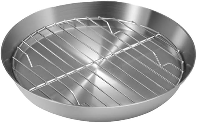 Round Cooling Rack,Stainless Steel Round Baking Pan With Cooling Rack For Effortless Cooking And Cleanup In The For Kitchen(20cm)