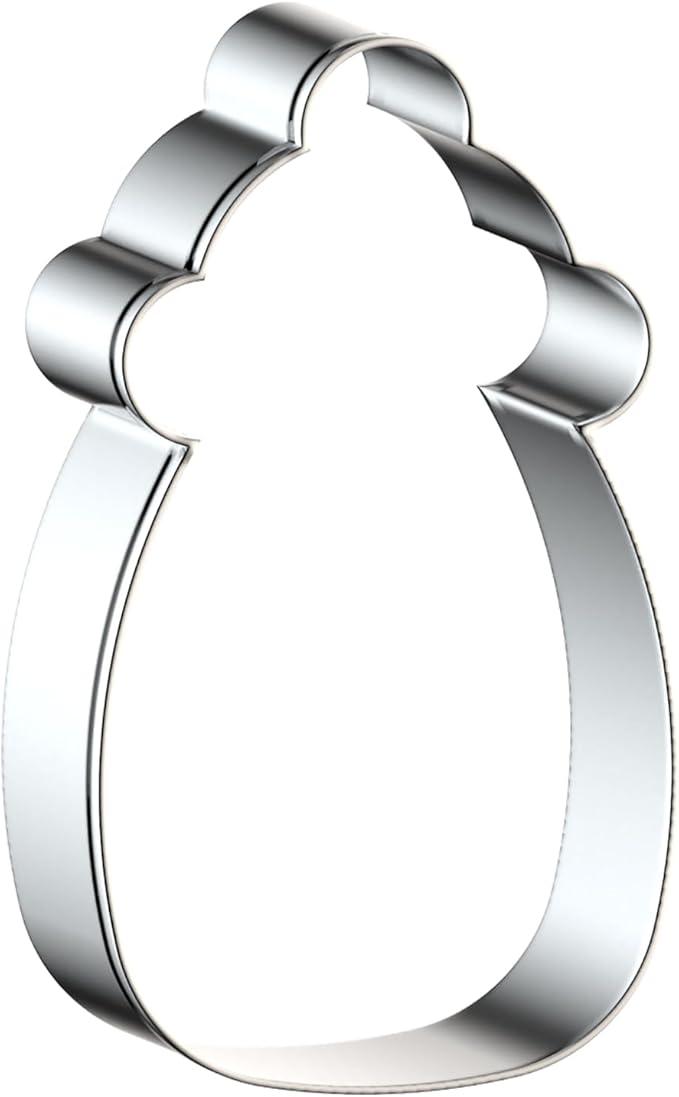 Baby Bottle Cookie Cutter Set for Baby Shower Baking, 5/4/3/2 inch, 4 Piece, Stainless Steel