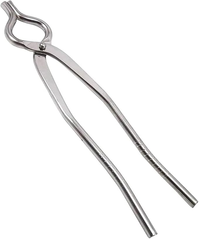 Stainless Steel Pakkad-Big, 1 Pcs, Modern, Silver, 10.4 x 2.2 x 0.2 Inch, Food Tongs