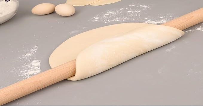 Extra Long Pasta Rolling Pin,Dough Roller ，Professional Rolling Pins for Baking， Tortilla ，Baklava, Pizza,Noodles(35.03×1.38inch/89×3.5cm)