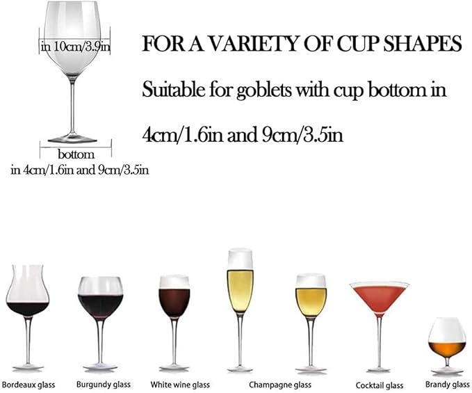 Hanging Stemware Holder - Wine Glass Hanger Rack Under Cabinet Stemware Wine Glass Holder Storage Hanger for Bar Kitchen Cabinet (3 Rows 1 Pack)