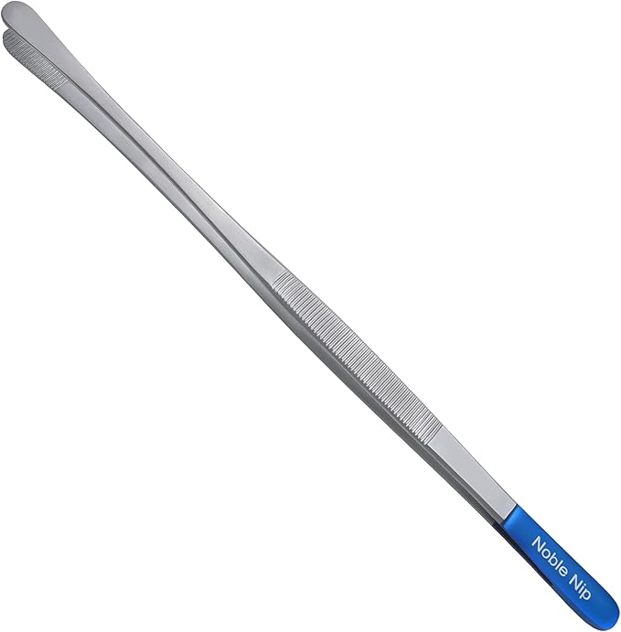 Kitchen Tweezers Stainless-Steel Cooking Tweezers Japanese Made Premium Serving Tongs with Precision Serrated Tips Food Grade Chef Tweezers for Grill Pasta & Salad Kitchen Cooking Tongs.