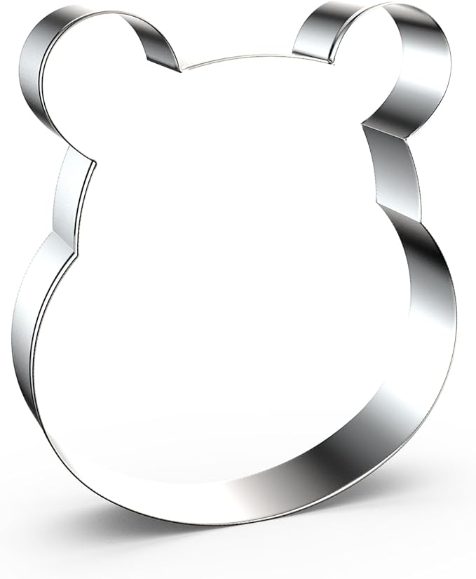 Bear Cookie Cutter Set Large Small Mini - 5", 4", 3", 2" - 4 Piece - Stainless Steel