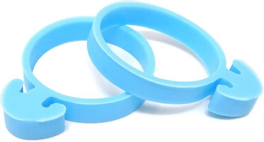 Honbay 50PCS Silicone Icing Piping Bag Ties Baking Pastry Bag Ties Decoration Bag Twist Ties Wraps for Cake Decorating Supplies (blue-50)