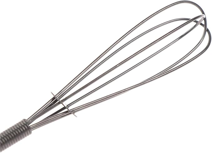 Stainless Steel Whisk Egg Beater Manual Balloon Wire Whisk Milk Blender Kitchen Tool(LGold)