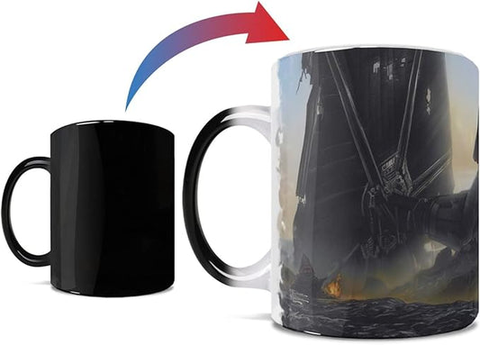 Morphing Mugs Star Wars – The Mandalorian – Undeterred - Thomas Kinkade Studios – One 11 oz Color Changing Ceramic Mug – Image Revealed When HOT Liquid Is Added! MMUG1444