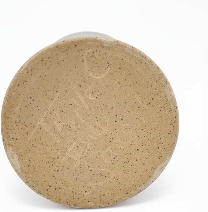 American Made Sage Green Stoneware Countertop Utensil Holder Crock 7" | Misty Meadow Handmade Pottery Collection