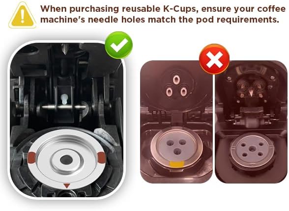 Reusable k Cup Coffee Filters,Universal stainless steel Refillable k Cups Filter Use for Keurig 2.0 and 1.0 Coffee Makers-brewers (2 stainless steel)