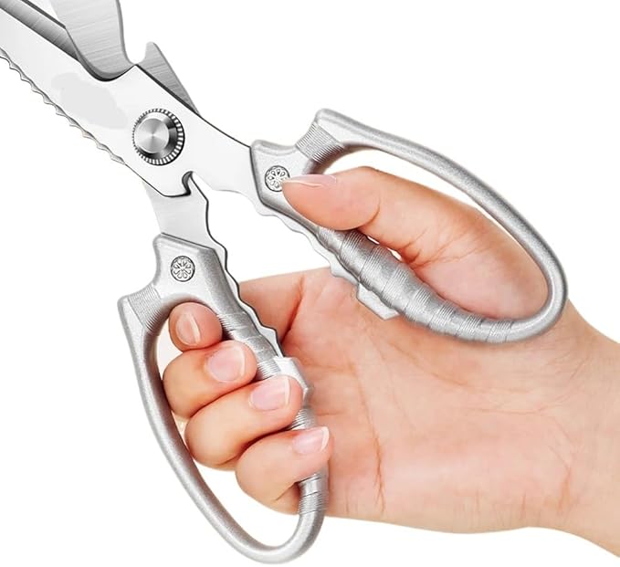 Compatible for High-hardness Sharp Stainless steel Scissors Kitchen gadgets Multipurpose Kitchen scissors Cutting Chicken Duck Goose Bones Fish