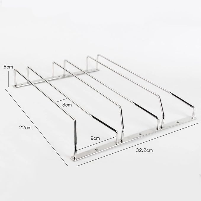 V3VOGUE Wine Glass Rack 11/20/24inch Under Cabinet Wine Glass Holder, Stainless Steel Hanging Stemware Holder, Stemware Storage Drying Rack with Screws, Wall Mounted Hanging Rack Shelf