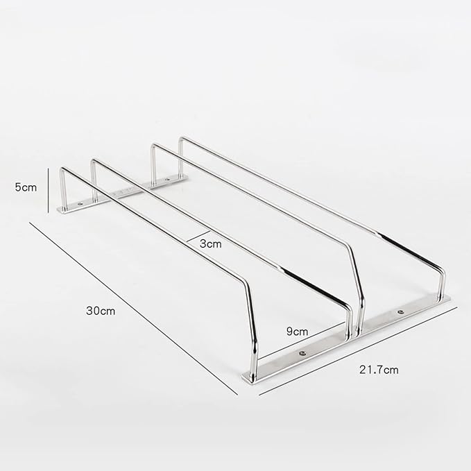 V3VOGUE Wine Glass Rack 11/20/24inch Under Cabinet Wine Glass Holder, Stainless Steel Hanging Stemware Holder, Stemware Storage Drying Rack with Screws, Wall Mounted Hanging Rack Shelf