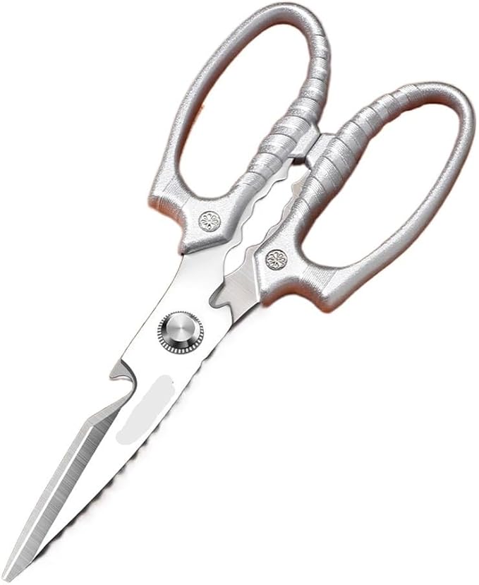 Compatible for High-hardness Sharp Stainless steel Scissors Kitchen gadgets Multipurpose Kitchen scissors Cutting Chicken Duck Goose Bones Fish