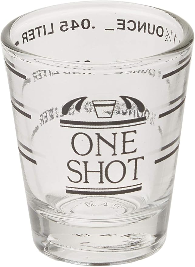 Fox Run Measurment Shot Glass, 2 x 2 x 2.25 inches, Clear, 1 Count (Pack of 1)
