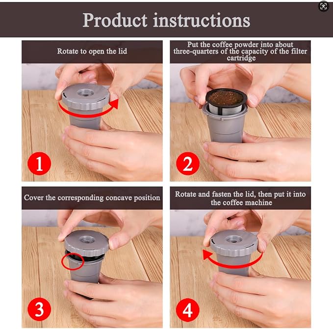 for Keurig My K-Cup Reusable Coffee Filter, Brew Coffee or Tea, Fits K10 K15 K40/45 K55 K60/65 K70/75/79 Series with Sustainable Coffee Accessories, Gray 3 Pack