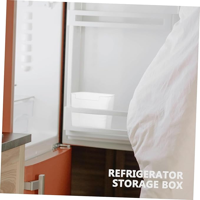 KOMBIUDA 3pcs Transparent Refrigerator Side Door Storage Bins Multifunctional Organizers for Fridge and Pantry Clear Containers for Easy Food Organization