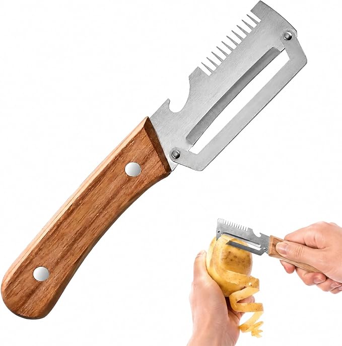 Vegetable Peeler, 2026 Upgrade Multifunctional Stainless Steel Peeler, 3 in 1 Vegetable Peeler for Kitchen, Kitchen Gadgets Tool for Fruit Pumpkin Peeling Potato Carrot Veggie Peeler (1Pcs)