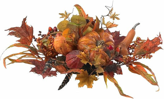 Nearly Natural Harvest Centerpiece