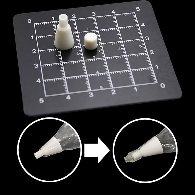 3Pcs Mini Adapter for Tiny Cake Piping Tool for Mini Polymer Clay Dollhouse Cake Modeling Tips Crafts for DIY Mini Fairy Garden Dollhouse Cake Decoration Display Decor(No Tips)
