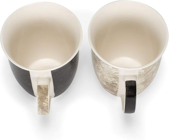 Dicksons Where You Go Mr. and Mrs. Ruth 1:16 18 Ounce New Bone China Coffee Mug Set of 2