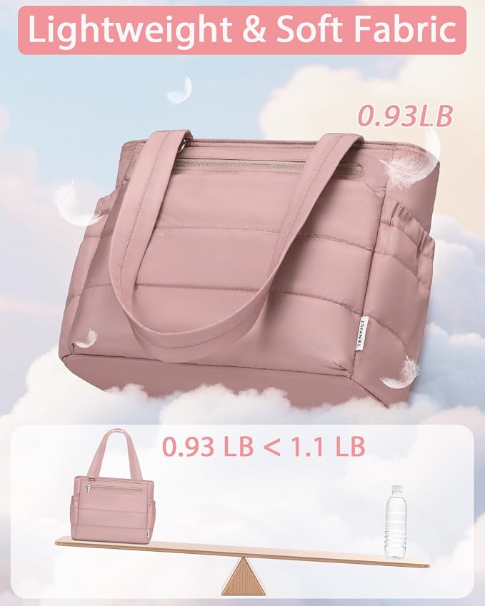 Lunch Box Tote Bag - Versatile Soft Insulated Lunchbox for Women - Lightweight Stylish Simple Lunch Pail Reusable Large Cooler Bag for Adults Work Office Camping Picnic Travel Outdoor Trips Pink 10L