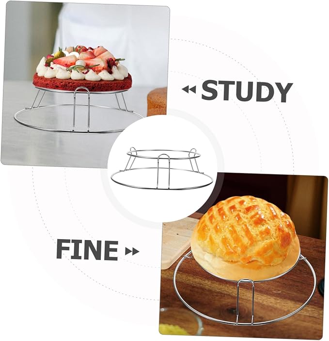 ABOOFAN Stainless Steel Cake Cooling Rack Wire Baking Rack for Oven Cooking Reusable Cooling Holder
