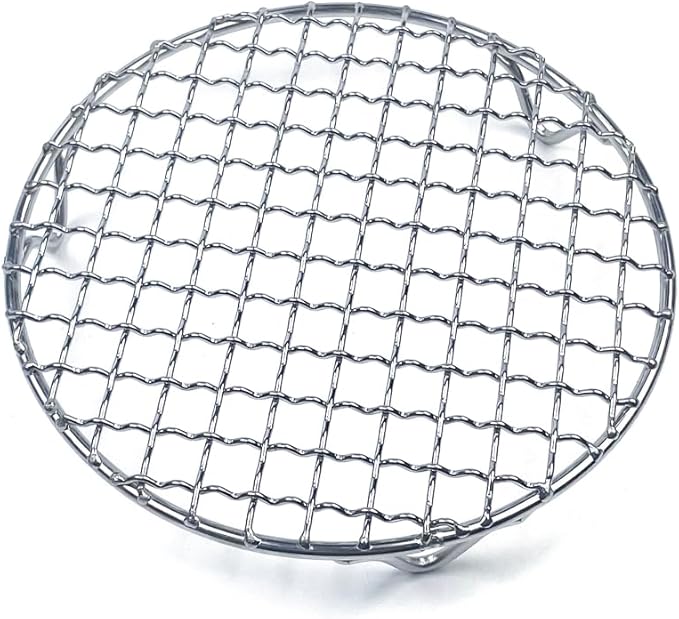 Stainless Steel Round Cooling Rack for Cooking and Baking Cross Wire Cooking Racks with 20mm Legs for Cooking Baking Steaming BBQ,7.9in