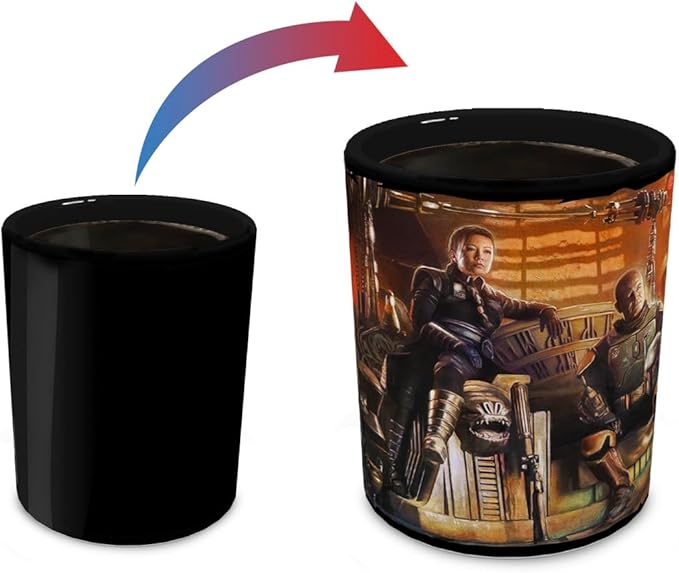 Morphing Mugs Star Wars – The Book of Boba Fett - A New Beginning – One 16 oz Heat Sensitive Clue Mug – Full Image Revealed When HOT Liquid Is Added