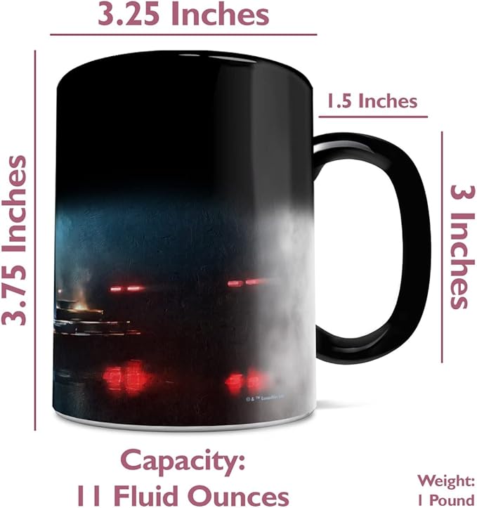 Morphing Mugs Star Wars – Obi-Wan Kenobi – Darkness Has Arrived – One 11 oz Color Changing Ceramic Mug – Image Revealed When HOT Liquid Is Added!