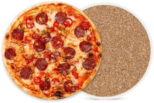 1 Pcs Coffee Cup Coasters for Drinks, Good Pepperoni Pizza Round Absorbent Non-Slip Ceramic Stone Cork Coasters for Kitchen Living Room Office Decoration Bar (4 * 4 Inch)