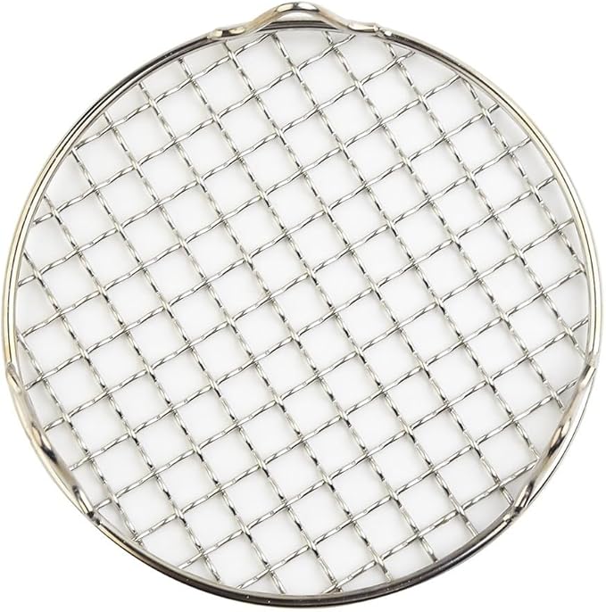 Round Cooling Rack 201 Stainless Steel Wire Baking Grid for Even Air Circulation, for Cooling Cakes, Biscuits, Pizza, Grilling, Drying and Roasting, Silver(13cm)
