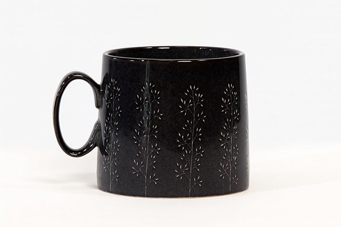 House Beautiful Versatile Classic Stoneware Mug Set - 20 oz, Set of 4 (Timeless Impressions)